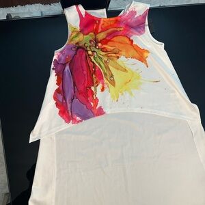 STYLEWE Abstract Multicolor Sleeveless Top
